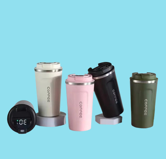 Thermos Coffee Mug 380ml – Stainless Steel with Display